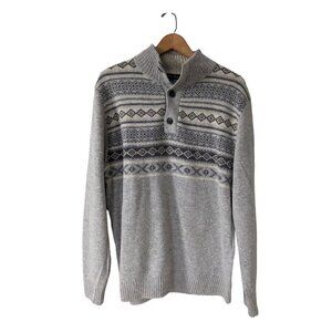 ALAN Flusser Lambswool Pullover Sweater Men's Size L